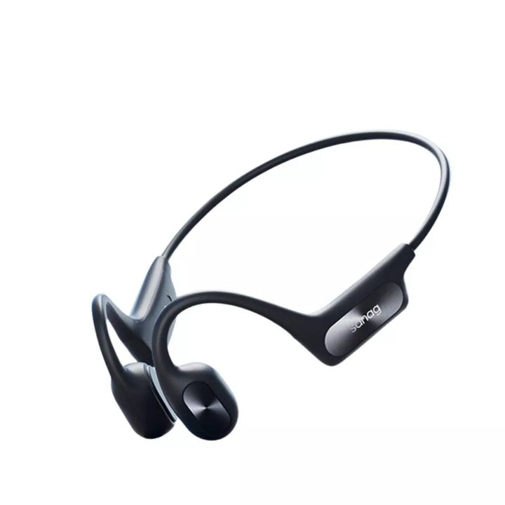 black  sanag a50s pro air conduction headphones