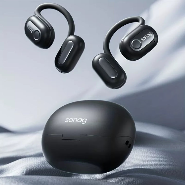 black sanag z65s pro air conduction headphones