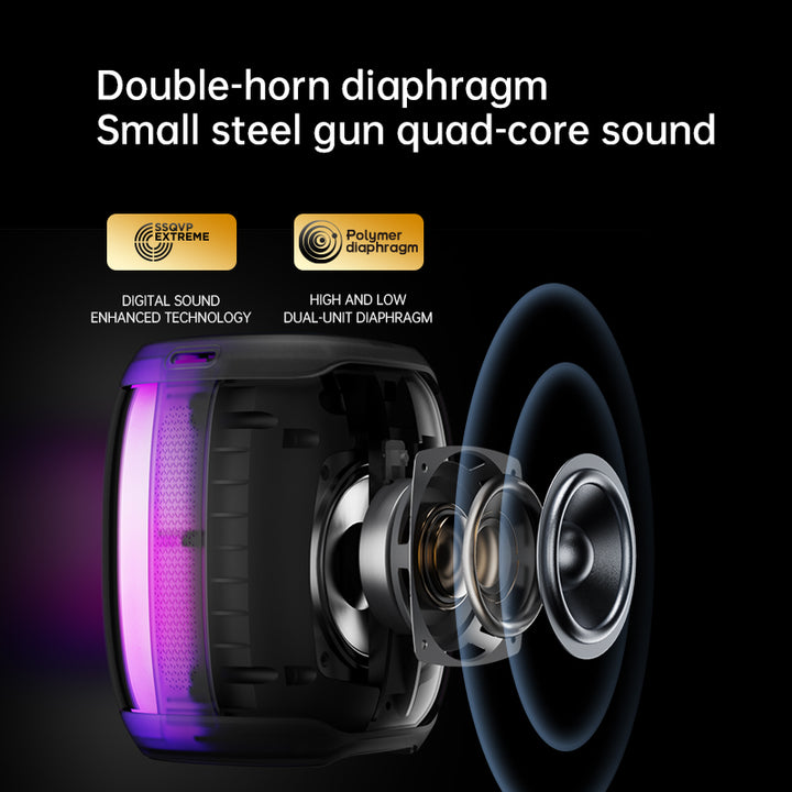 Sanag V12S PRO Speaker-Double-hone diaphragm small steel gun quad-core sound-sanagshop